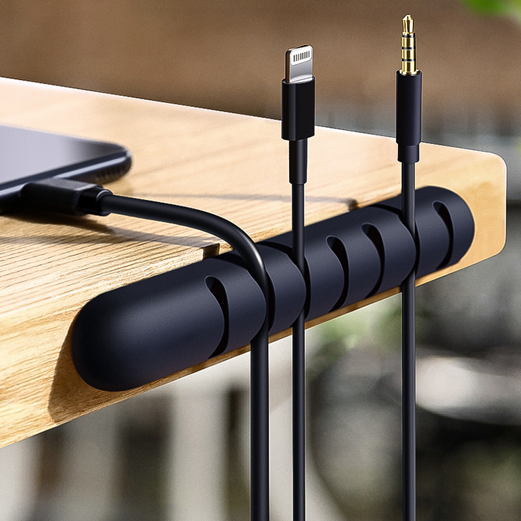 Рекламный логотип на заказ, USB-кабель, шнур питания, провод, органайзер, клипсы, силиконовый держатель для дома и офиса
