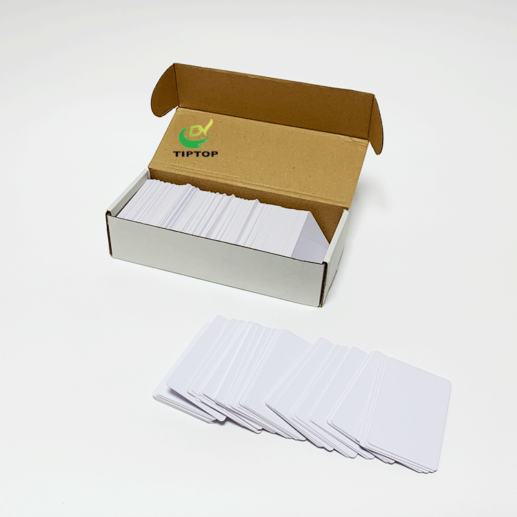Tiptop high quality PVC plastic card blank plastic id card for printing