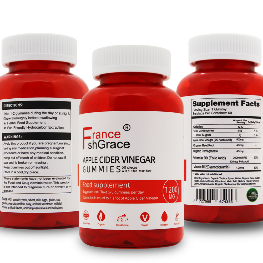 Excellent Vegan Gluten-Free Weight Loss Detox Apple Cider Vinegar Gummies