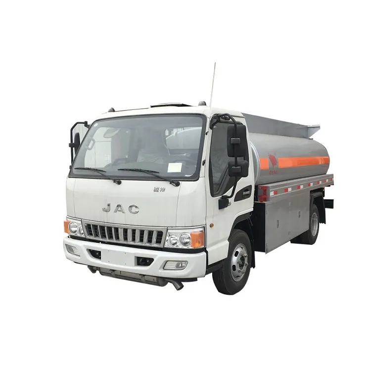 China brand Transporting Oil Tanker Truck Mini Gasoline Tank Truck 5100 Liters