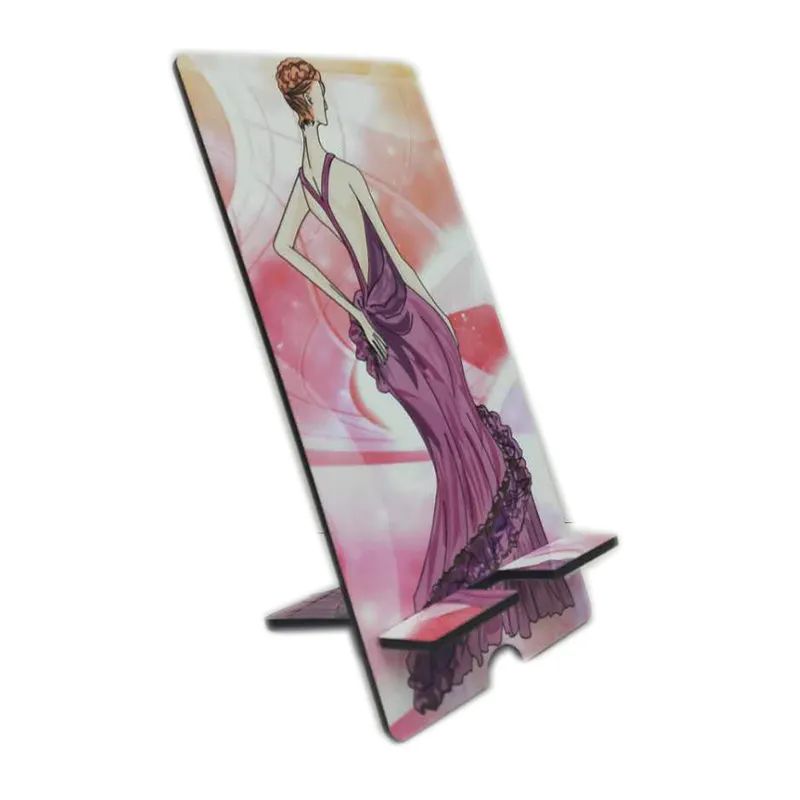 Sublimation MDF Wooden Cell Phone Stand  Mobile Holder for Cell Phone and Tablet