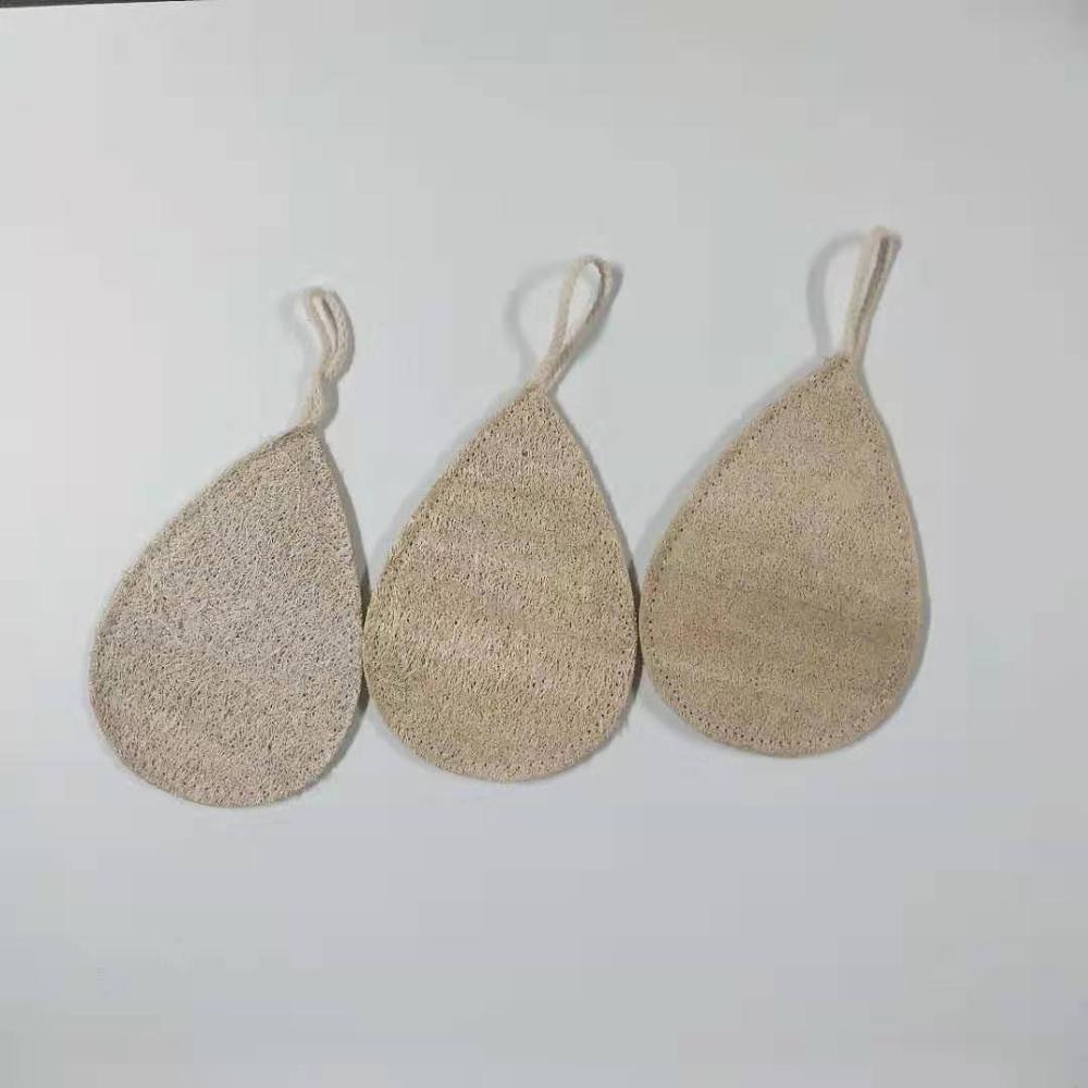 CK003 100% natural loofah sponge scrubber for kitchen dish washing 7*13cm