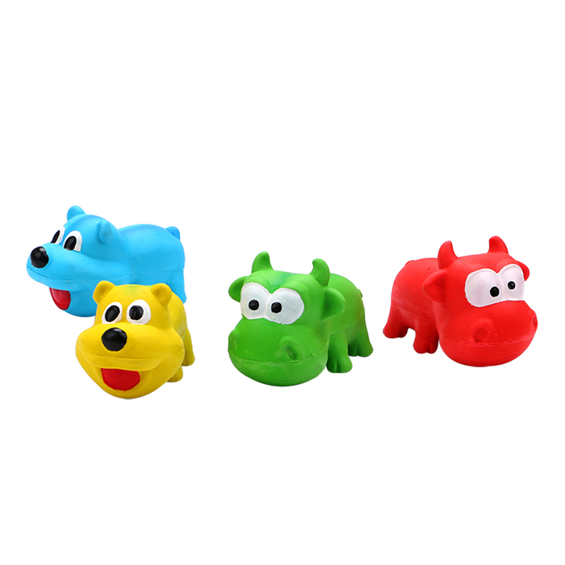 Pet Cartoon Puppy Shape Vocal Squeak Pet Toy Latex Dog Toy Cute Funny Cat And Dog Chew Toy