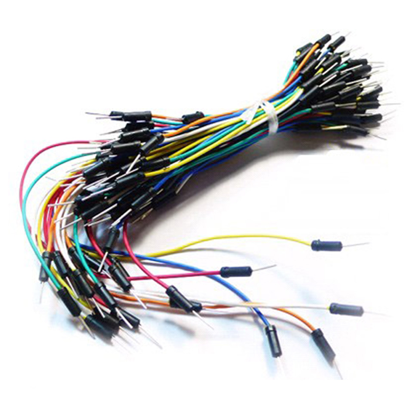 Male To Male Solderless Flexible Breadboard Jumper Cable Wires 65Pcs For Arduino