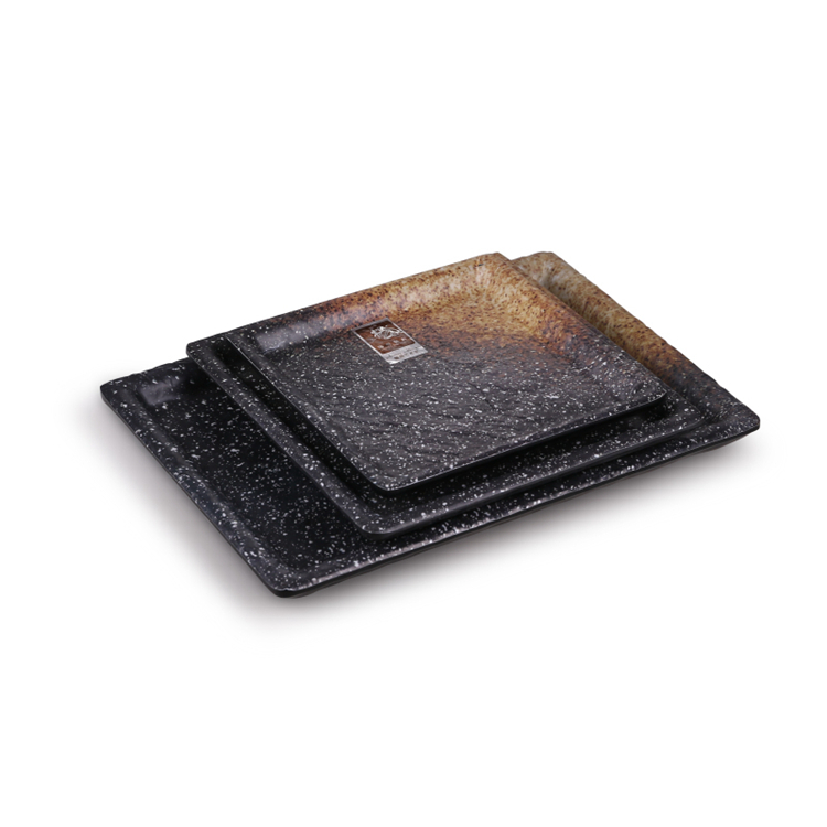 New design Korean restaurant A5 melamine cheap slate plate