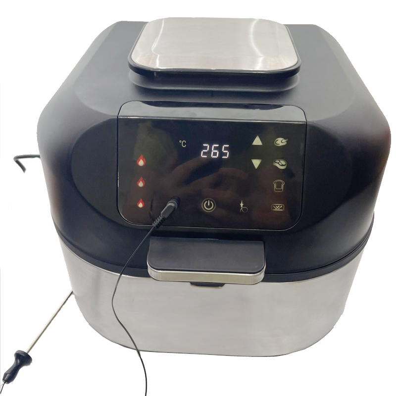 Indoor air fryer grill 6 in 1 cooking Roast, Bake,Dehydrate ,Sears grill steak with Thermometer grill air fryer electric