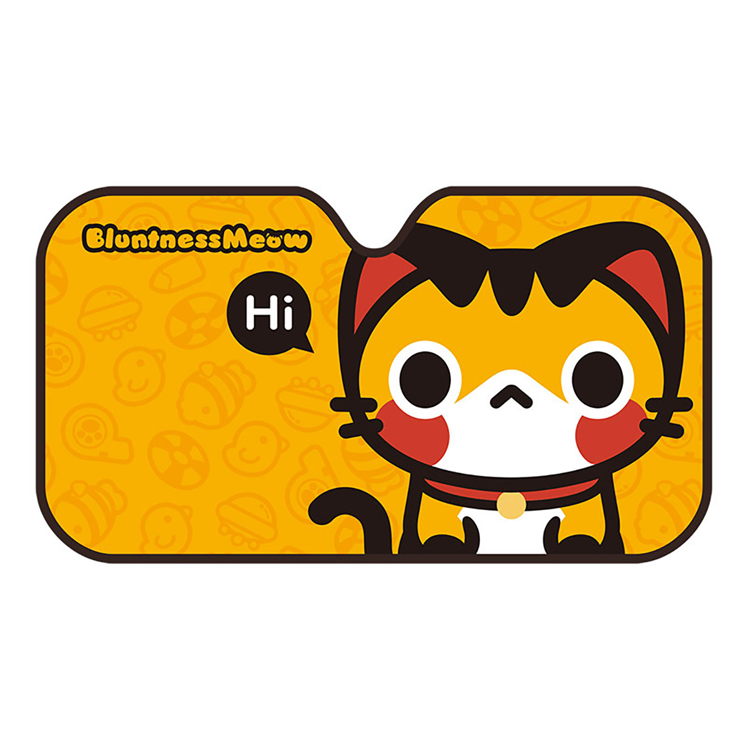 Drag cat car sunshade cartoon summer window sunscreen sunscreen thermal insulation car sunshade auto supplies