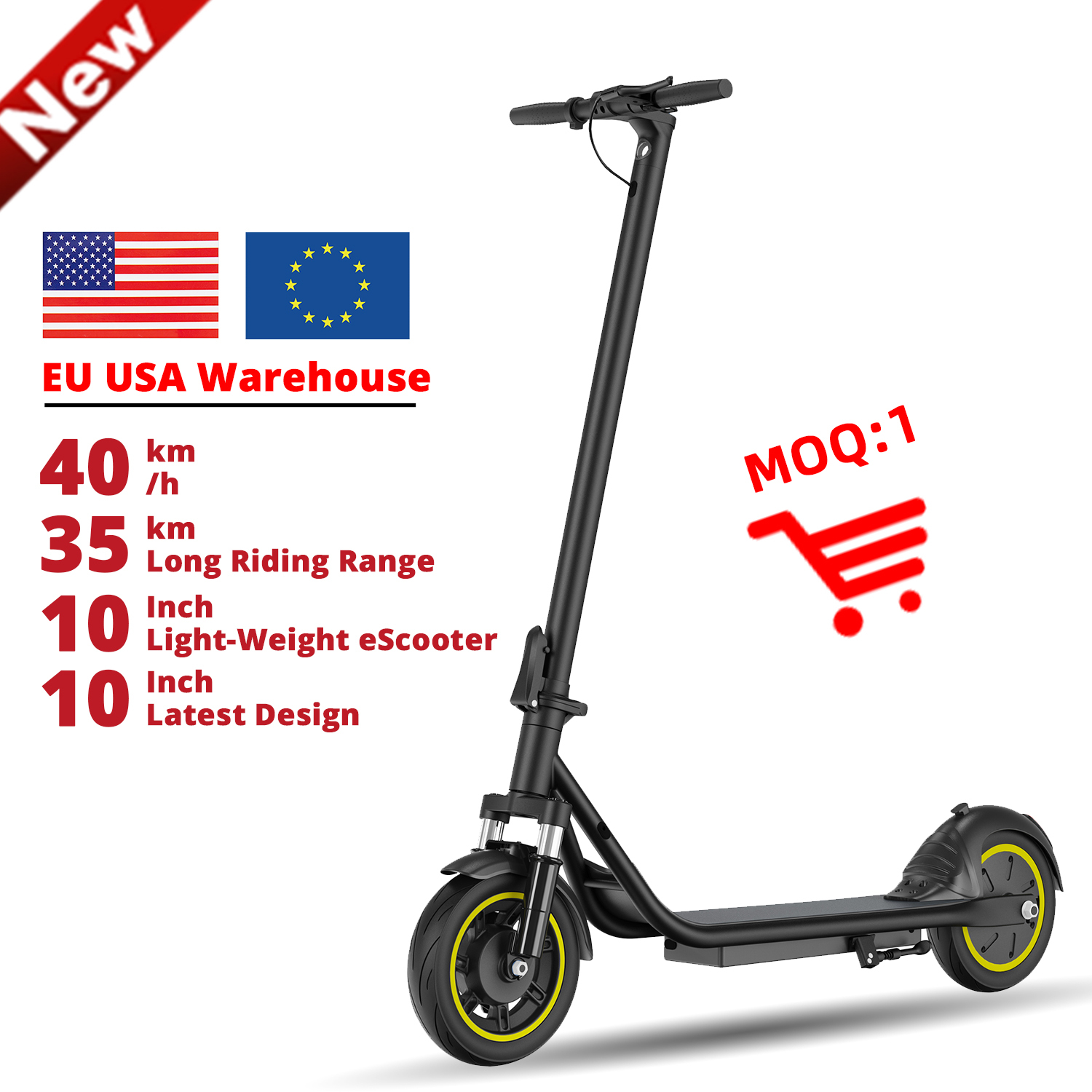 Wholesale Electric Scooters 10 inch City Electric Scooter USA AND EUROPE Stock Available Free Dropshiping 500W Electric Scooters