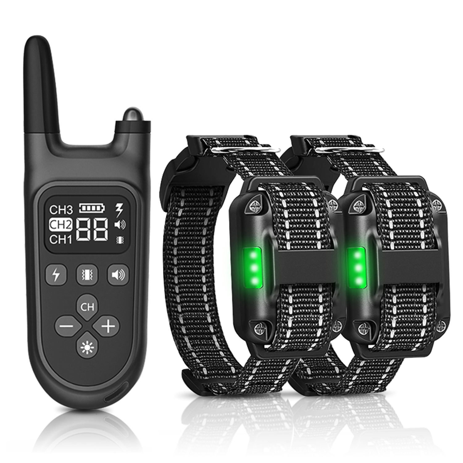 Best Quality 2 dogs Waterproof E-Collar Remote Electric Control Pet Dog Training Shock Collar