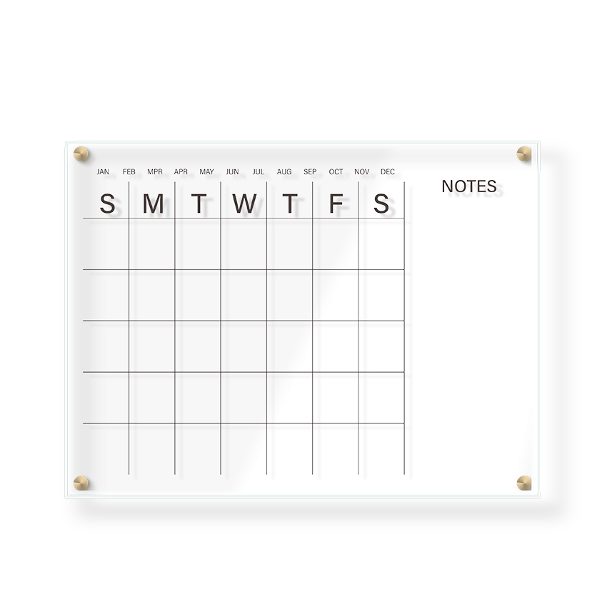 High quality custom print acrylic memo tablet board with white marker