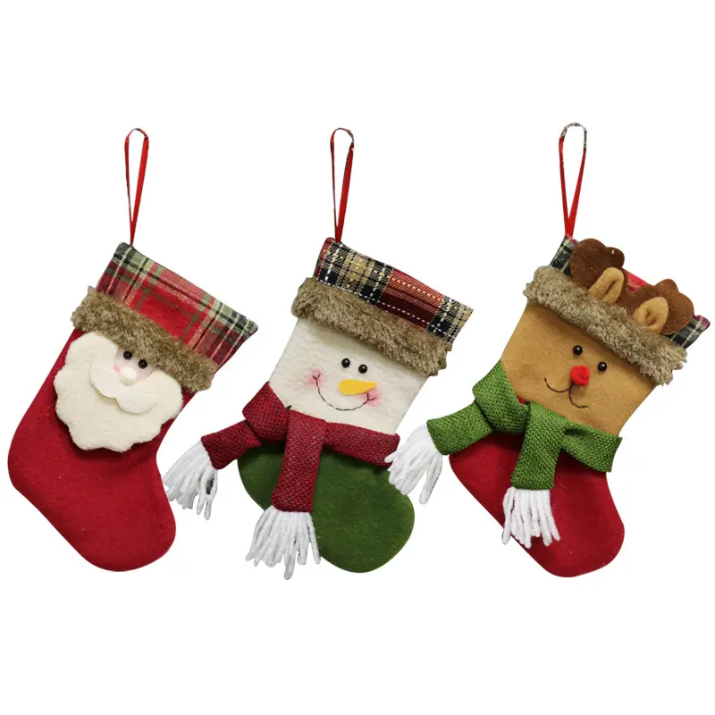 Christmas Decorations Socks Gift Bags Christmas Tree Pendants Decorated Stockings Creative Christmas Gifts