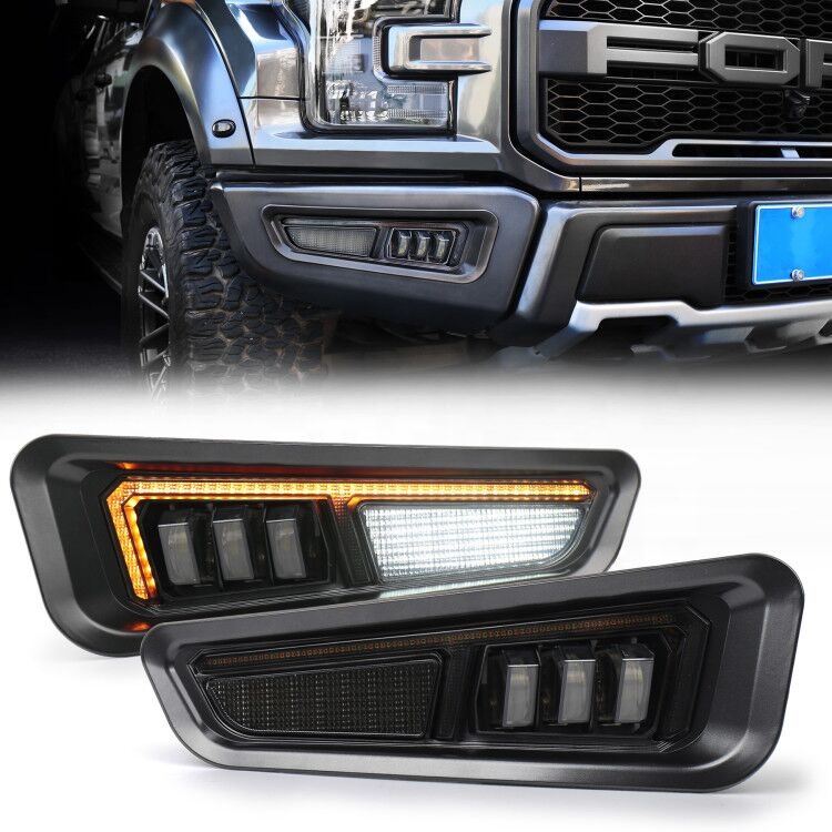 OVOVS новейший светодиодный сигнальный фонарь Trun для Ford F150 Raptor 2017 + Squential Trun сигнальный Шмель Raptor противотуманный фонарь