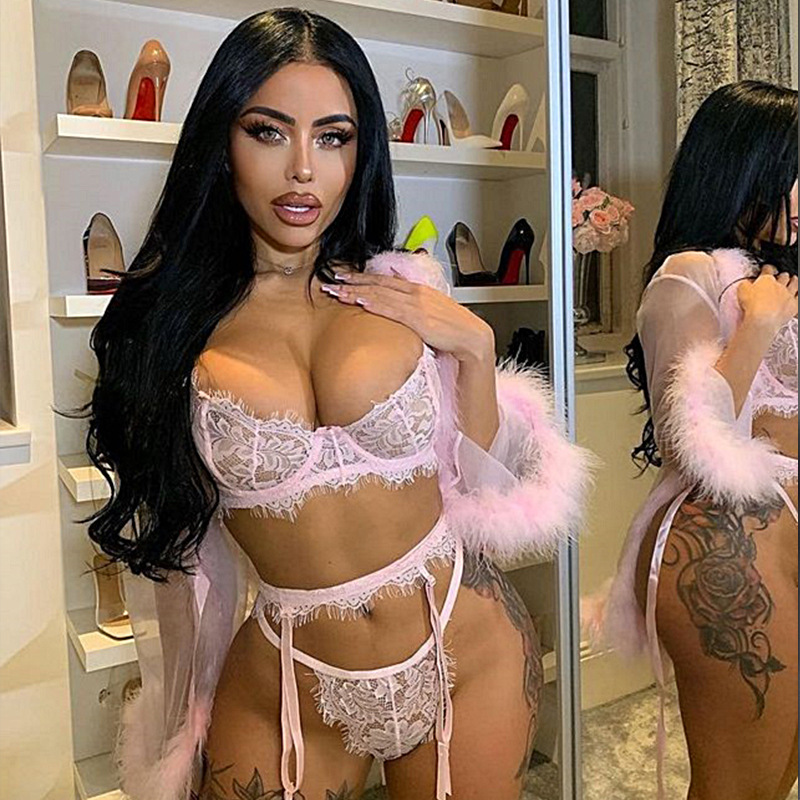 Sexy Plus size Women lingerie Lace See-through Erotic Underwear lingerie sheer bodysuit Sleepwear Exotic intimate sexy lingerie