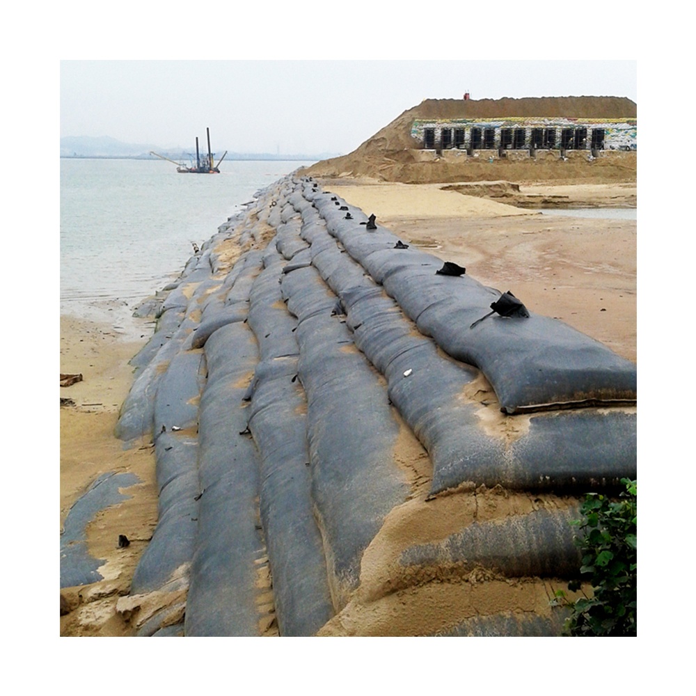 Eco Friendly Long Fabric woven Geotextile fabric geo bag for Salt Marsh And Landfill geo tube for seawall geo tube for dam