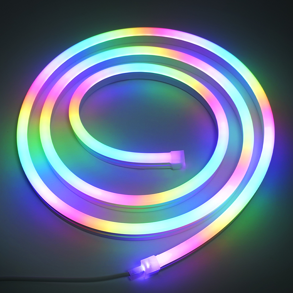 Модифицируемая цветная Пиксельная RGB tira 5 м с дистанционным музыкальным контроллером 24 в 60 светодиодов/м smd 5050 5В 12 В неоновые светодиодные гибкие ленты