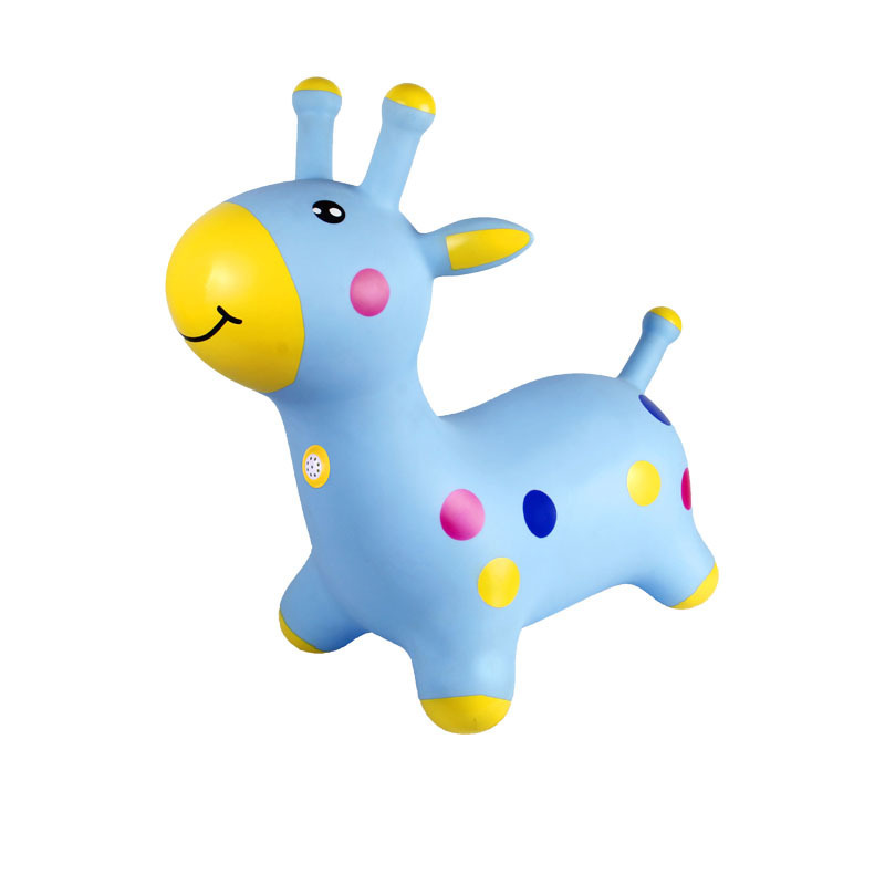 Inflatable Bouncy Giraffe Hopper for Toddlers Bouncy Animals Hopping Toys with musical box Gift for 18 months above