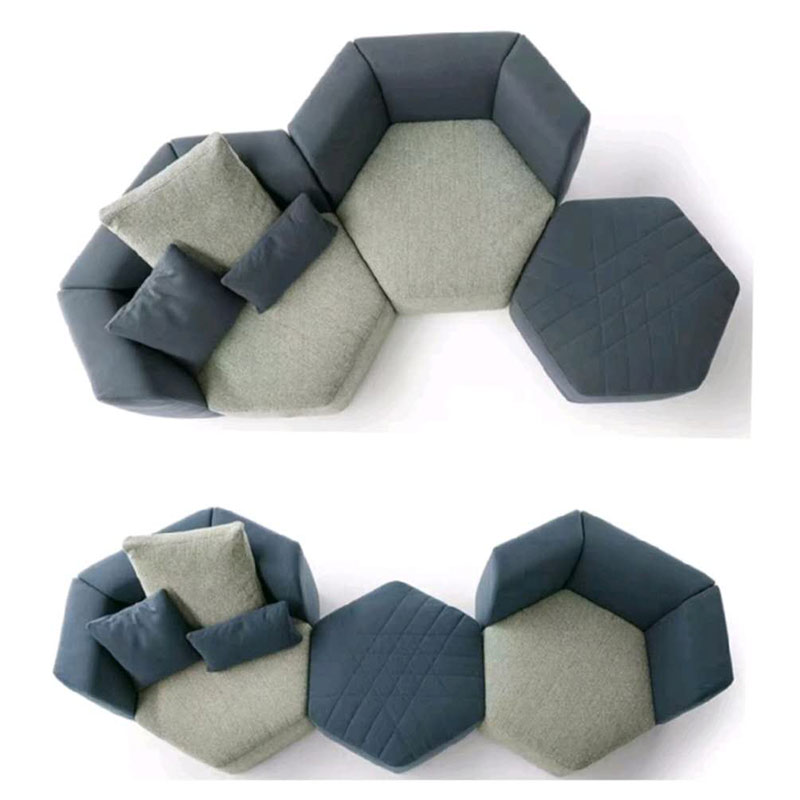 Modern Design free combination tufted moldular sofa reception sofa