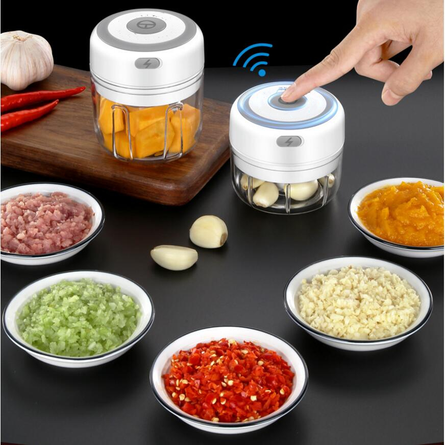 100 мл 250 мл мини USB электрическая чесночная Мясорубка беспроводной чесночный Измельчитель Пресс измельчитель овощи Чили Мясорубка измельчитель пищи