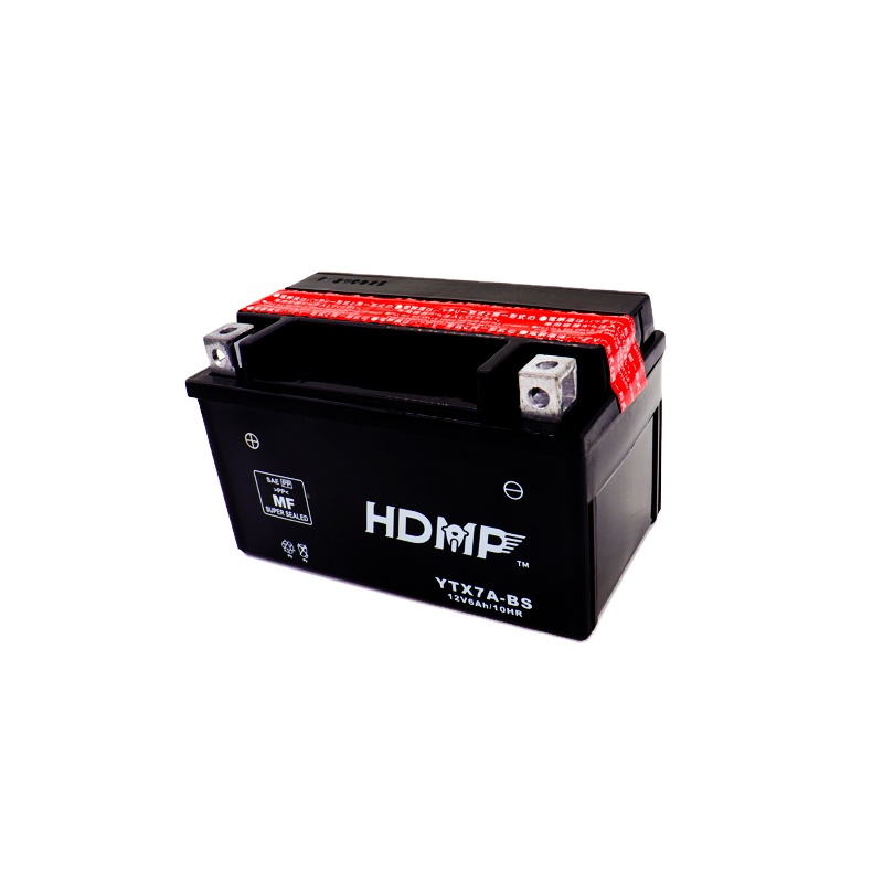 HDMP 12v7Ah YTX7A-BS свинцово-кислотная батарея для мотоцикла