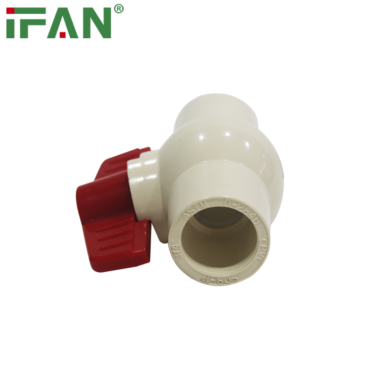 Китай производитель CPVC ASTM 2846 шаровой кран пластиковые водопроводные трубы сантехнические материалы пластиковые трубные фитинги 1/2 "-2" дюймовый шаровой клапан