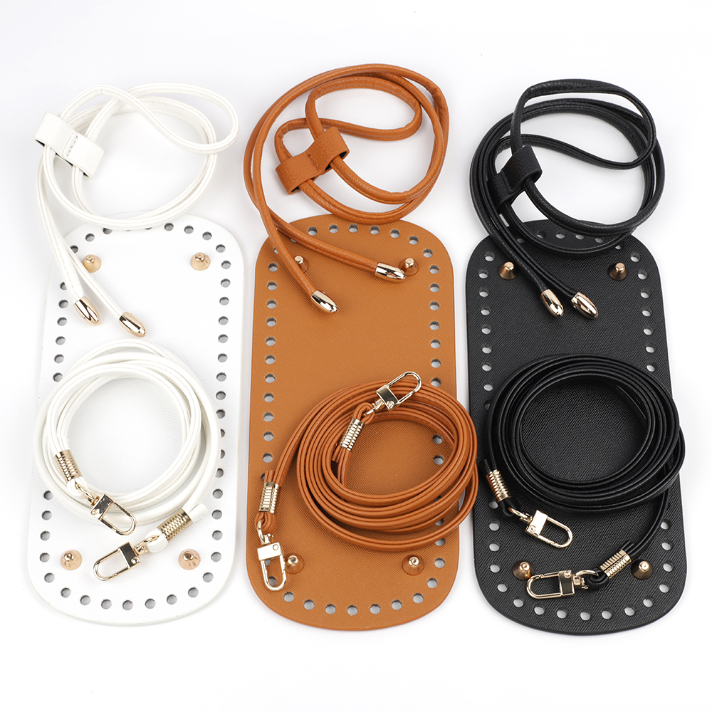 DIY Weaving Bucket Bag Cloth Line Special PU Leather Bag Bottom Set Handmade Material