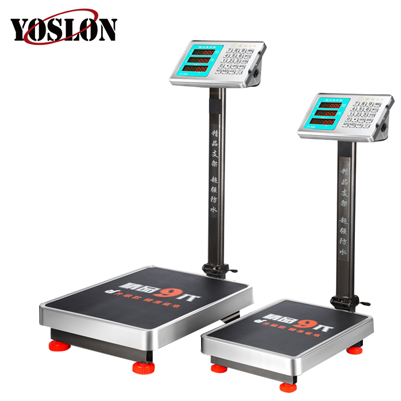 Yoslon high-precision waterproof electronic scale 100kg pricing scale 150kg commercial platform scale kitchen household weighing
