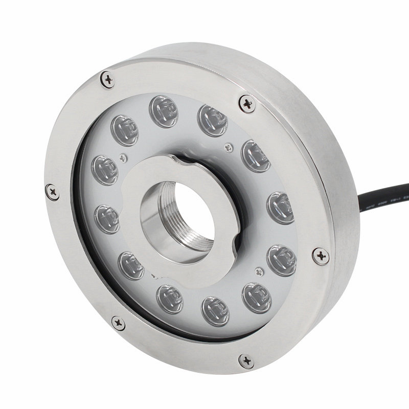 RGB full color underwater led lights with nozzle for small fountains