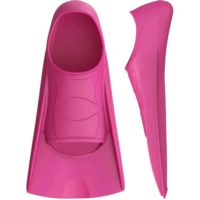 High Quality Short Blade Full Silicone Spearfishing Snorkeling Swimming Training Fins