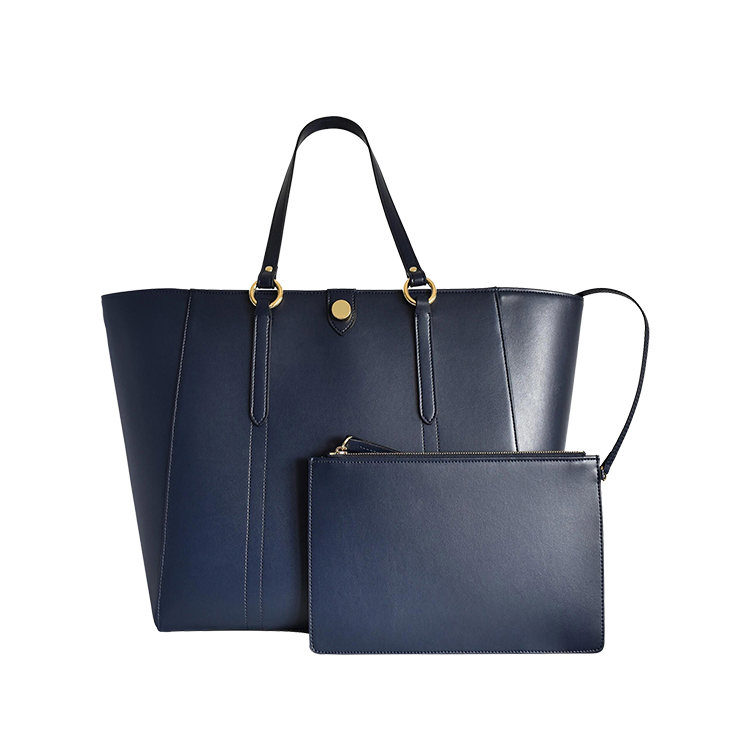 2021 lady genuine leather Business Office Laptop Work Bag Fashion 2pcs Set Totes Bag Ladies Handbag