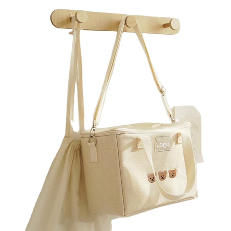 JZB050 Waterproof Canvas Embroidery 3 In 1 Multifunctional Mummy Travel Diaper Bag Fashion Diaper Bag Mummi Bag