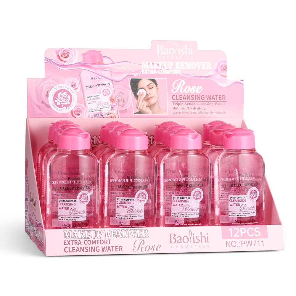 BAOLISHI Makeup Remover Cleaning Water Moisturizing Gentle Soothing Sensitive Facial Makeup Remover Soft Makeup Remover