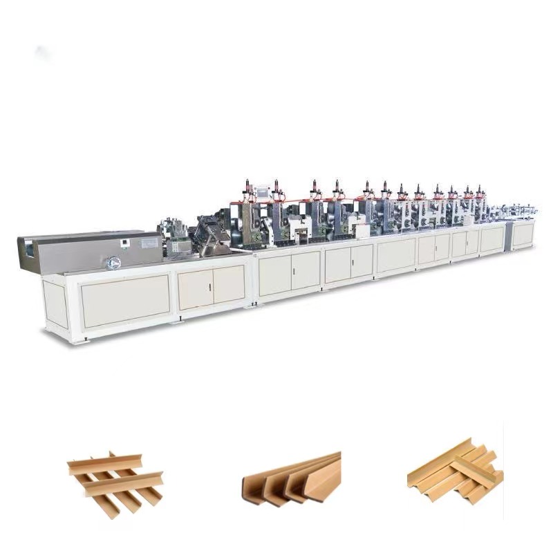 60 M/min Paper Edge Corner Protector Machine Servo Motor Cutter Edge Corner Board Making Machine