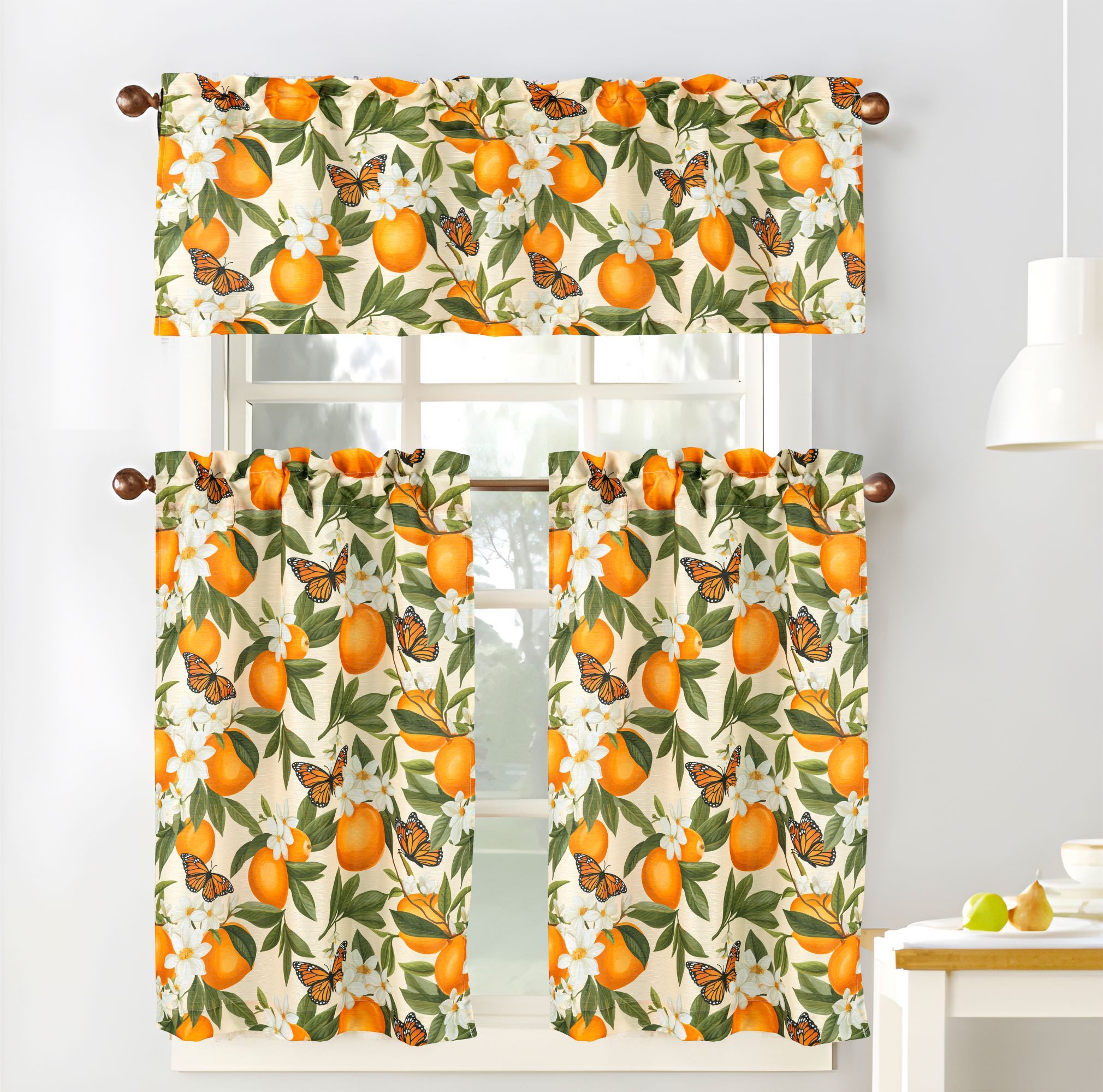 Cucina Printed Home Textile Stylish Kitchen Curtain for a Touch of Elegance in Your Kitchen