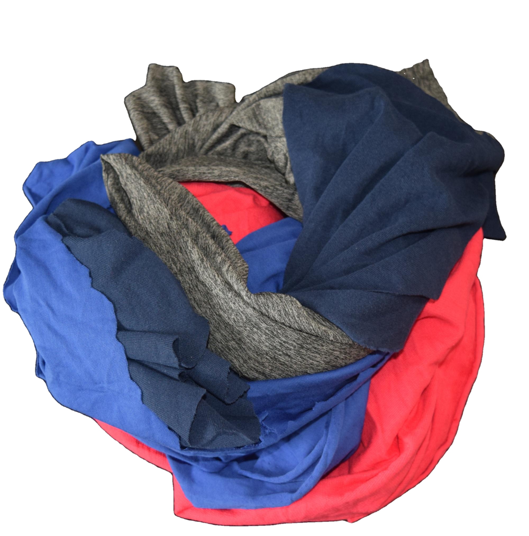 Dark Color T Shirt Rags, Marine Cleaning Cloth, Ship Wiping, 100% Cotton, Factory Direct Selling