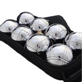Металлический мини-набор Bocce/Petanque с черными шариками для всех возрастов