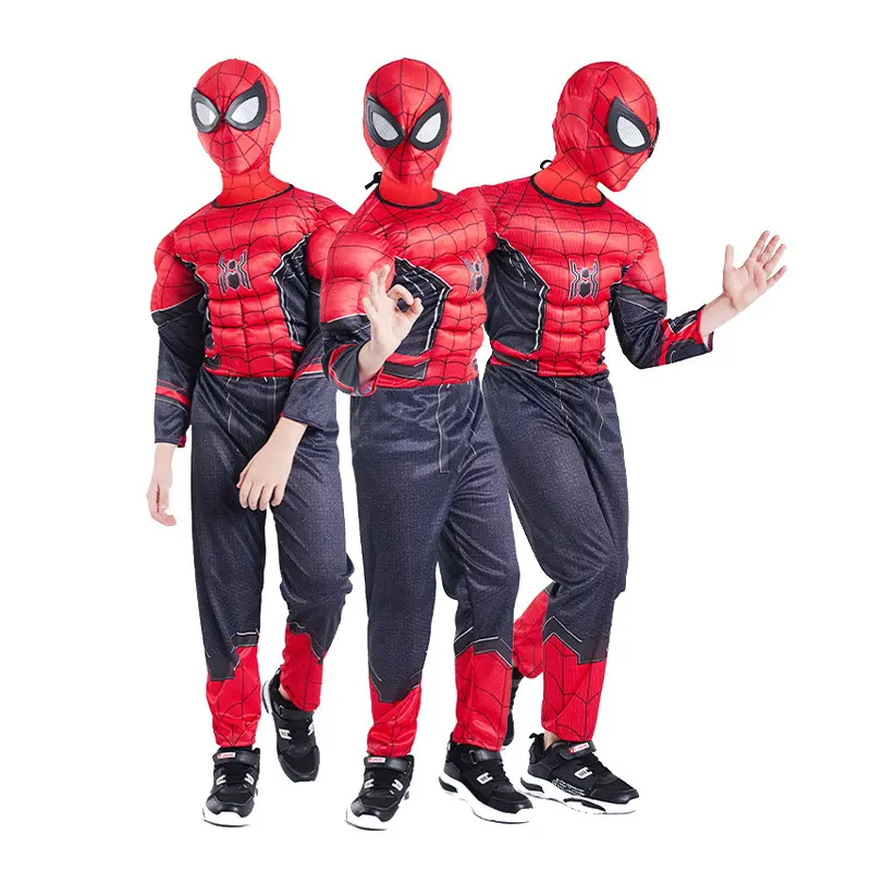 Spider-Man Expedition Kids Superhero Muscle Costume Halloween Cosplay Costumes For Kids Children