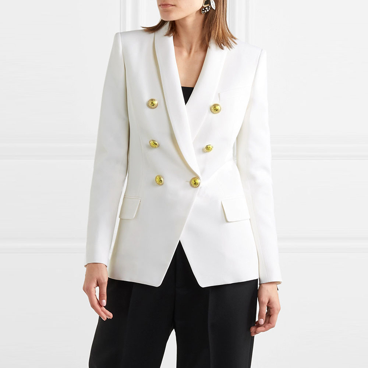 Autumn Winter New Solid Color Button Fashion lady Business Slim Small Suit Coat women's wear