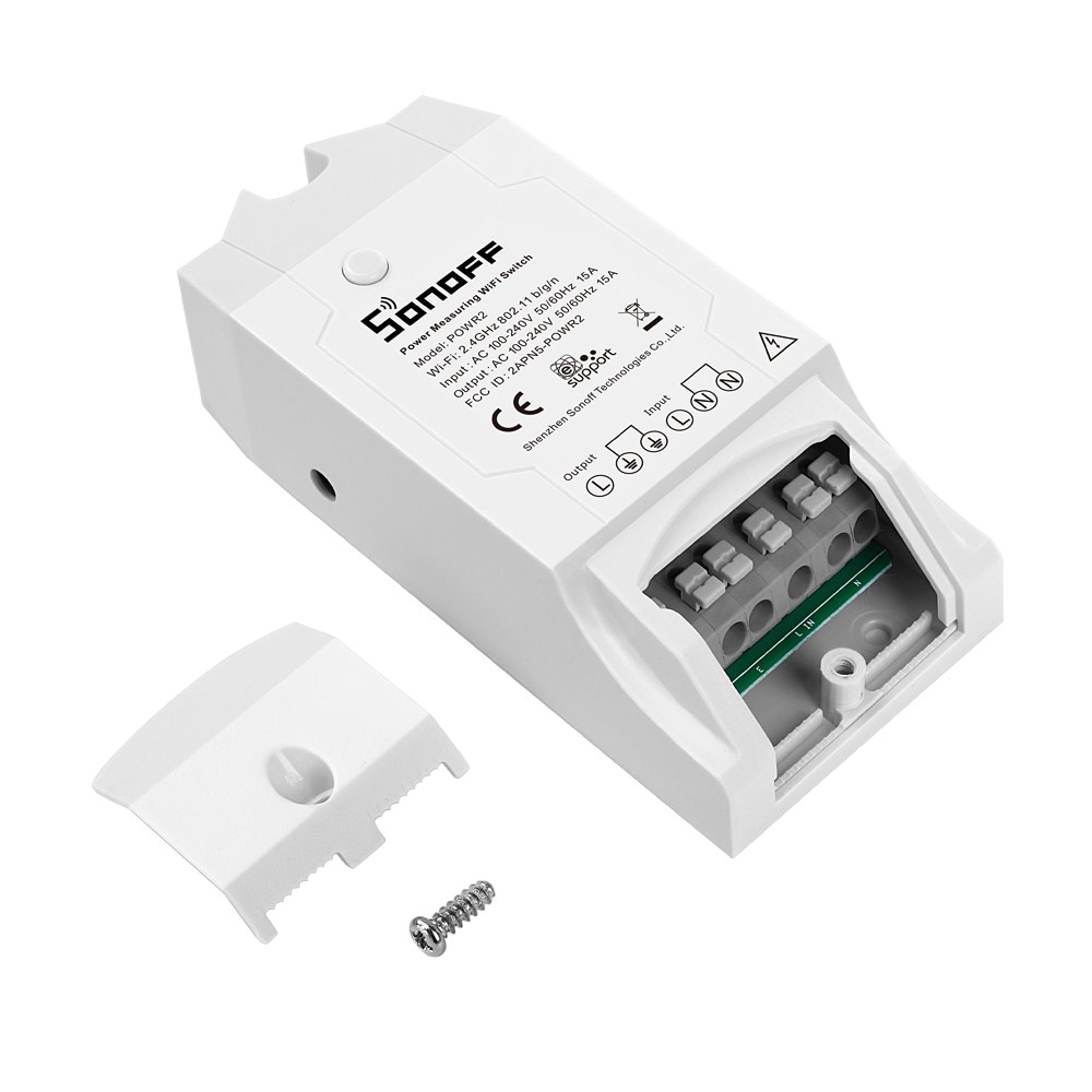 SONOFF POW R2 AC90-250V 16A 3500 Вт WIFI беспроводной пульт дистанционного управления с таймером розетка работает с Amazon Alexa