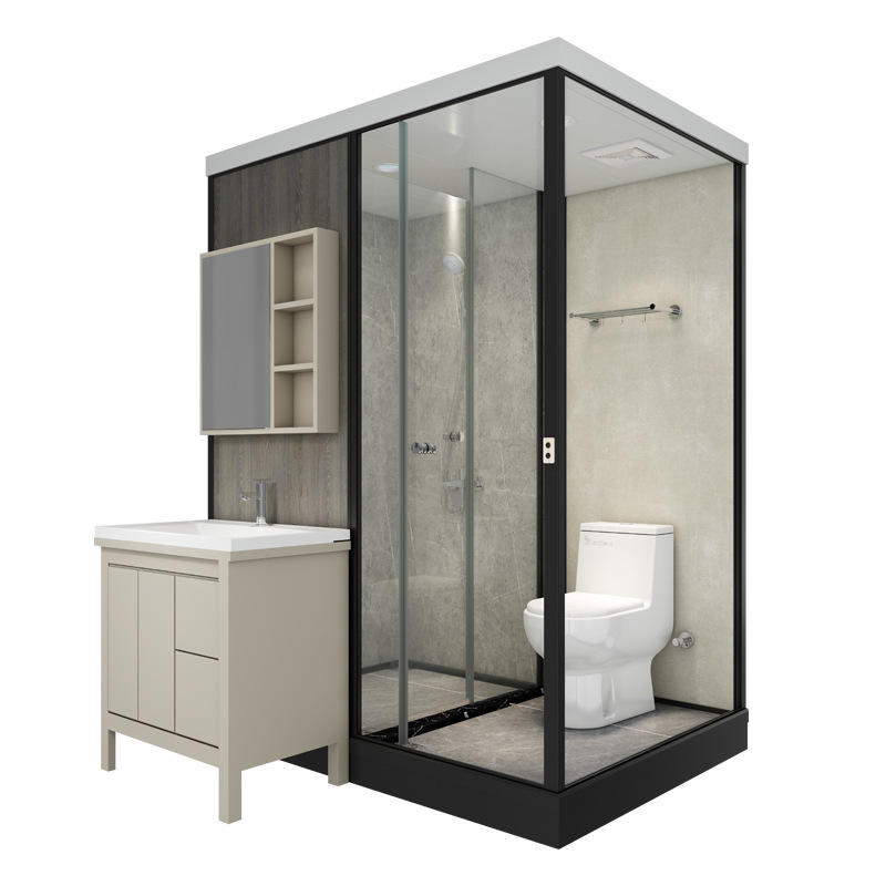 6611 Integrated Bathroom with Shower Room, Apartment with Dry and Wet Separation Bathroom, Bathroom with Hotel Shower Room