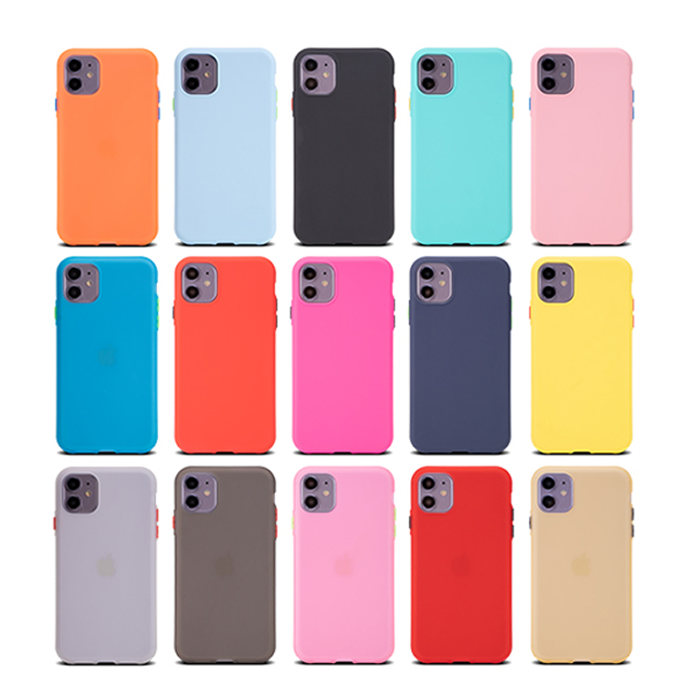 Чехол Duotone из ТПУ для iPhone 12, чехол 1,5 мм, яркий матовый морозный мягкий чехол для сотового телефона iPhone 11 12 X/Xs Max 7/8, Матовые чехлы