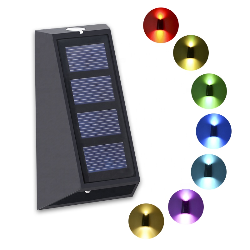 2021 New Arrive solar step lights waterproof led solar powered garden light lamp decoration for patio stair garden yard fence