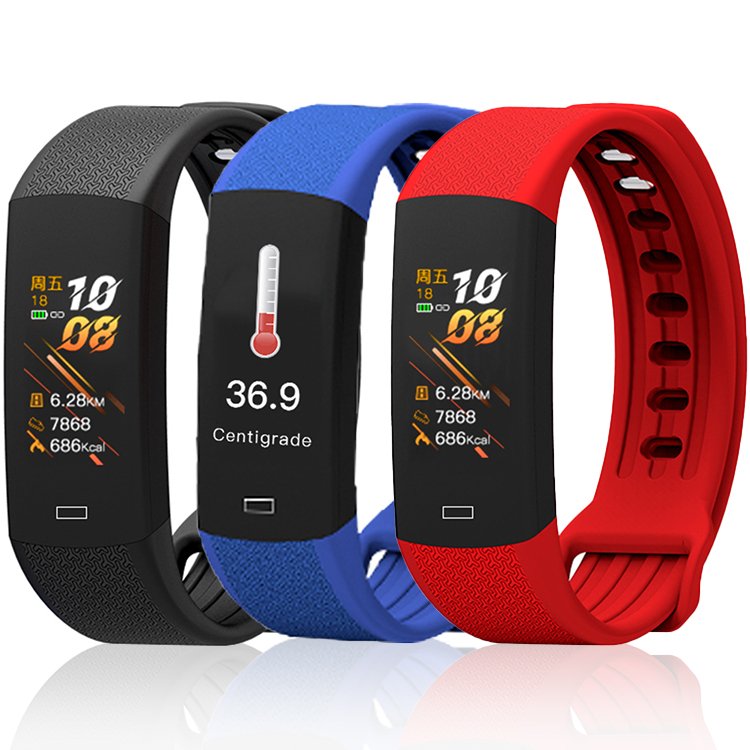 2020 Body Temperature Smart Watch Children Student Band Thermometer Reloj Termometro B6W Bracelet Smartwatch