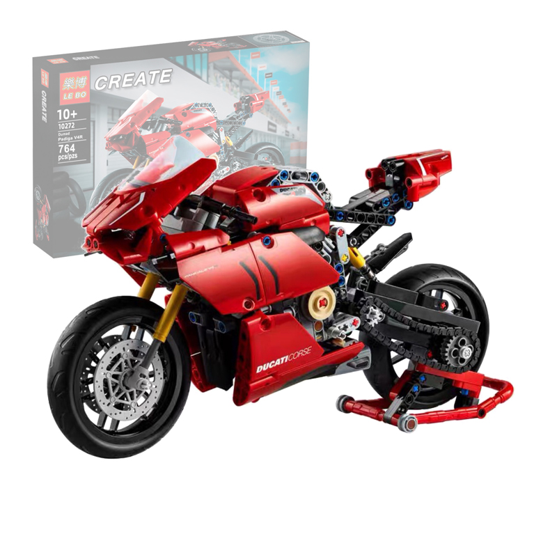 674 шт. дизайн автомобиля поездок на мотоцикле Ducati Panigale V4 R Legoing для мотокросса, для езды на мотоцикле, Superbikes конструкторных блоков, Детские кубики, игрушки для детей, подарок