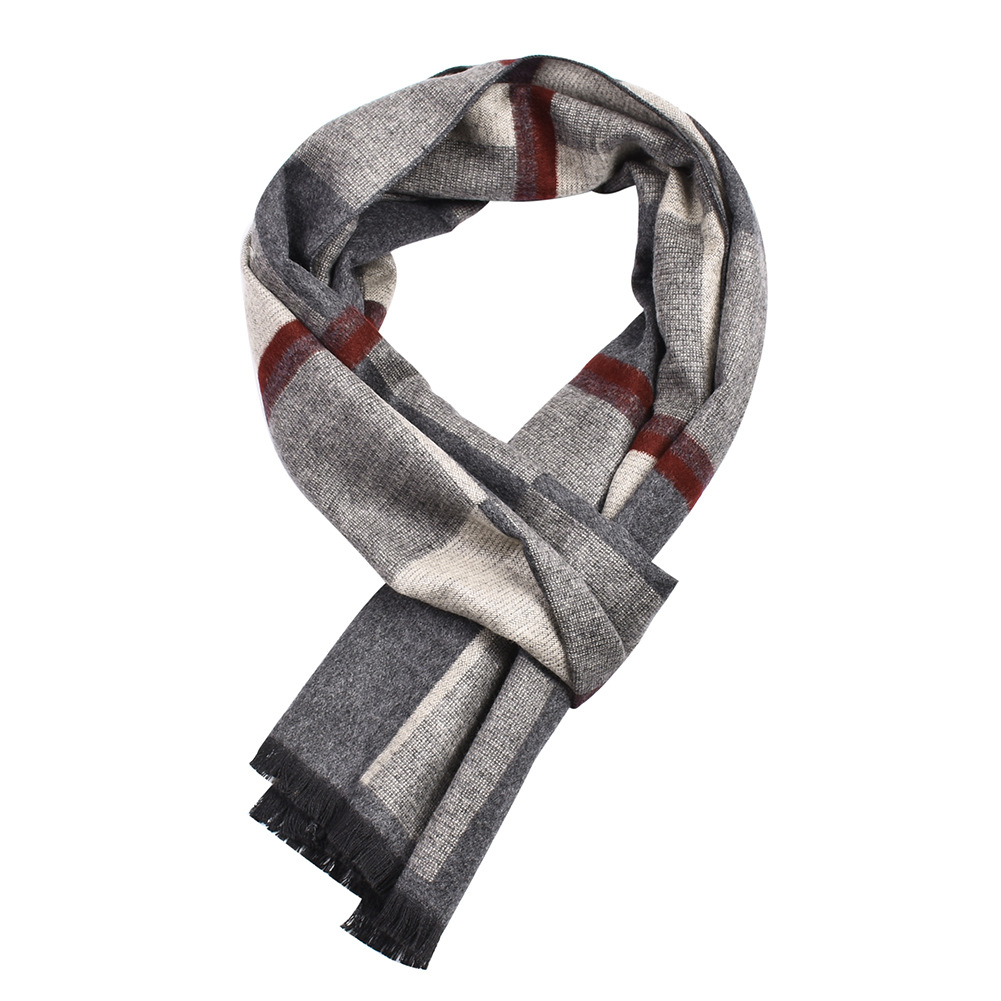 Wholesale Winter Warm Other Hijab Cotton Brown Men Scarf Wool Luxury Scarves Shawls
