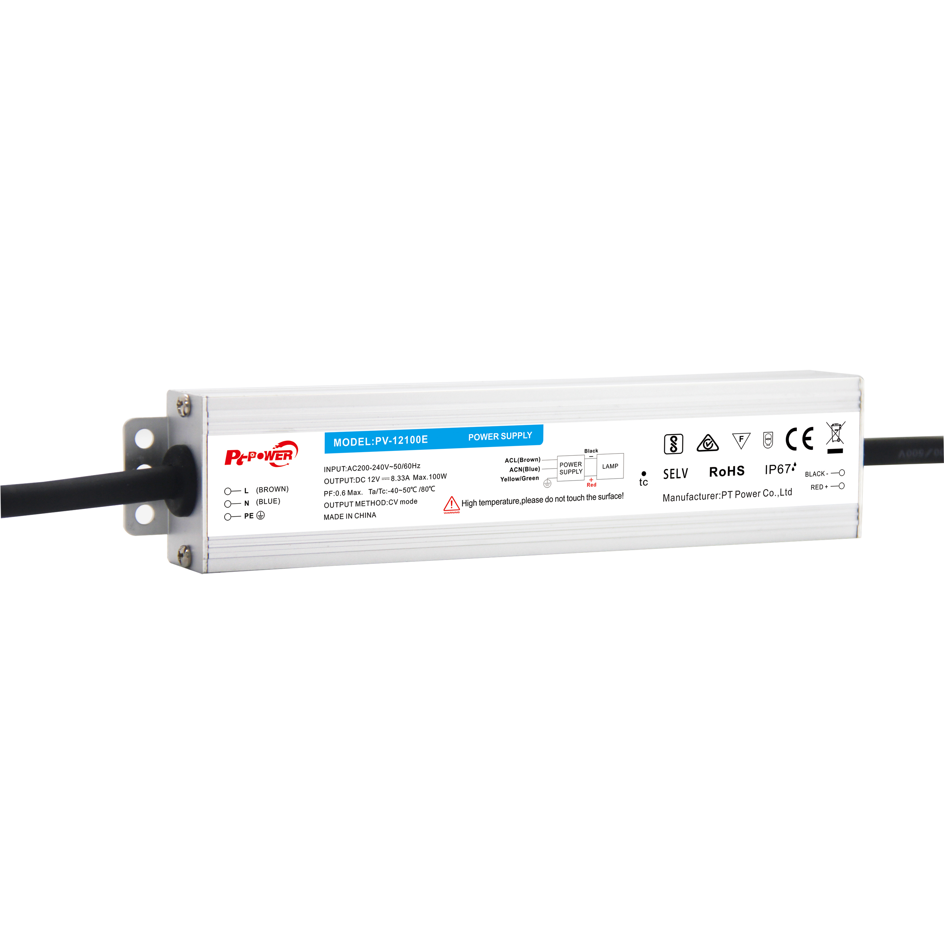 High Efficiency Flicker Free LED Driver Lighting Transformer 100W-400W Outdoor Waterproof Power supply