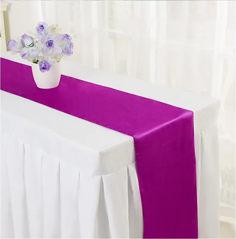 30*280cm  satin wedding banquet party table runner