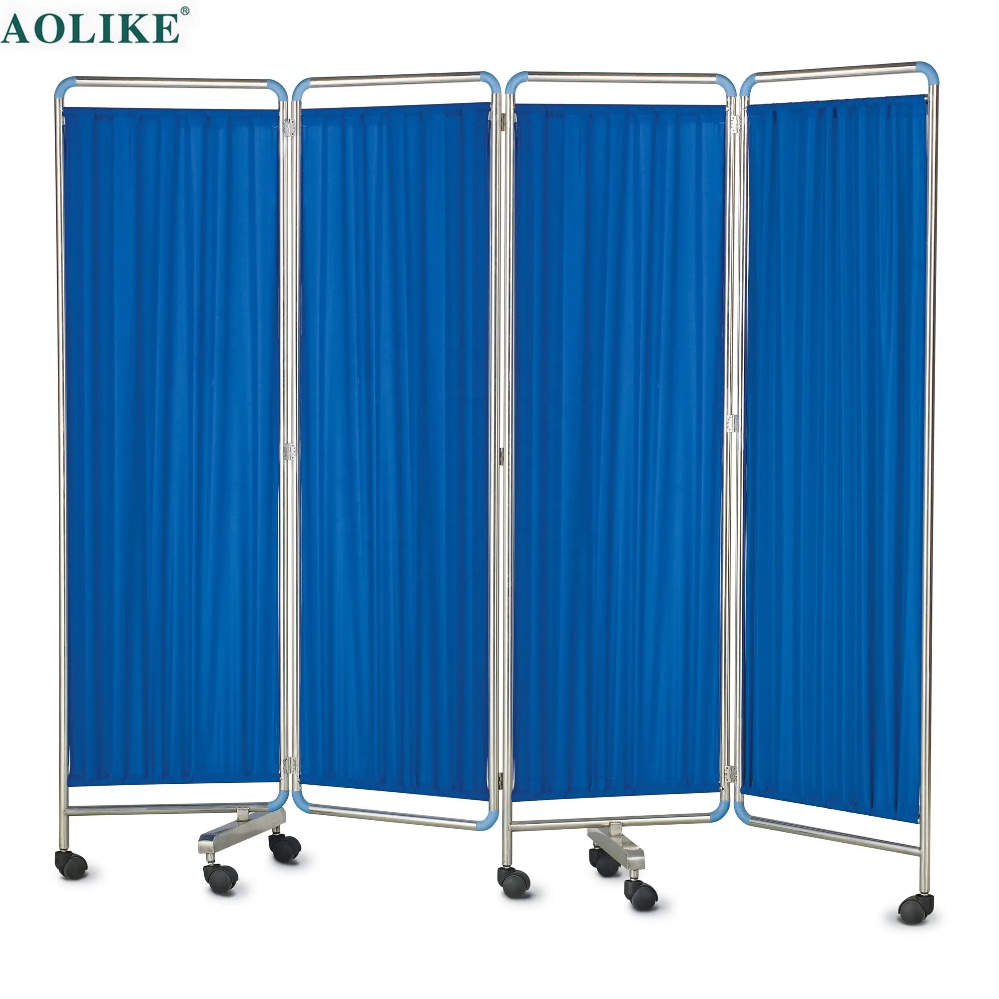 Stainless Steel 4 Section Medical Screen For Hospital ALK06-S01