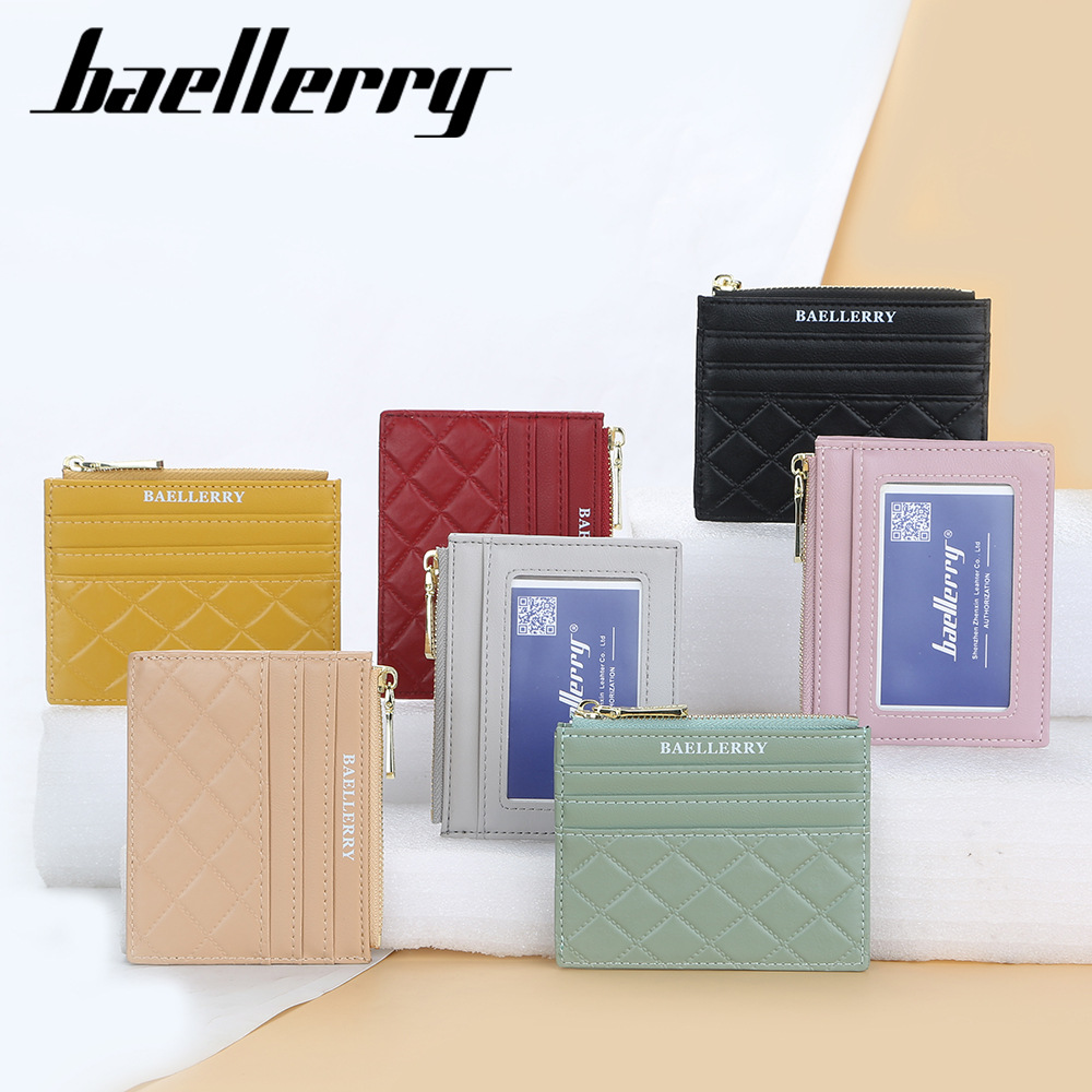 2021 Latest New Fashion Credit Card Holder For Ladies Super Thin Coin Purses Girls Card Wallet Leather Purses Driving License Ba