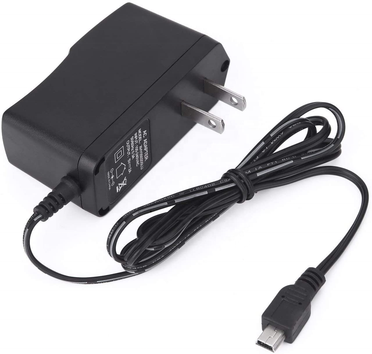 5V 2A мини-usb адаптер переменного тока 5V DC настенное зарядное устройство мини 5Pin DC силовой адаптер с 1,2 м кабель для входа камеры кард-ридер DV USB хаб P