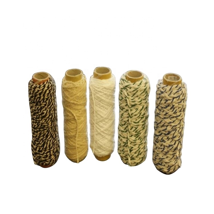 Factory supply raw white+black regenerated cotton mop yarn NE0.5/2 open end cotton yarn for mop